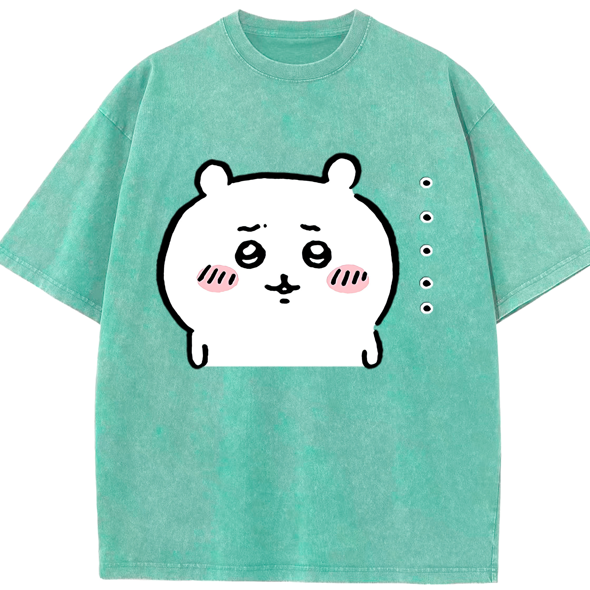 （画像用） ちいかわ ちいかわ Chii-kawa chiikawa 綿100% ヴィンテージ風 半袖Tシャツ（フロントプリント）